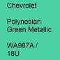 Preview: Chevrolet, Polynesian Green Metallic, WA987A / 18U.